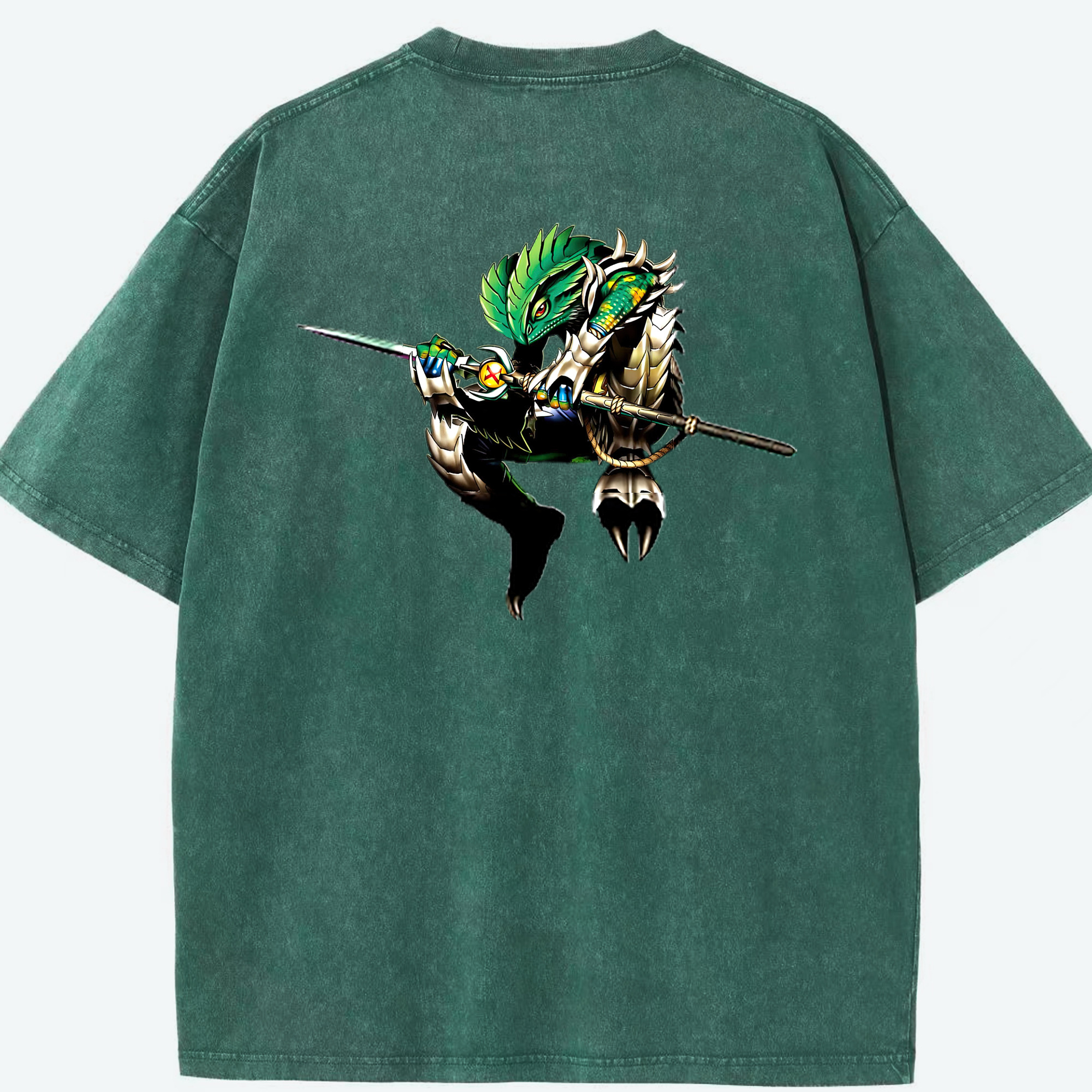 （画像用） 遊☆戯☆王 Yu-Gi-Oh! 綿100% ヴィンテージ風 半袖Tシャツ（背面プリント）